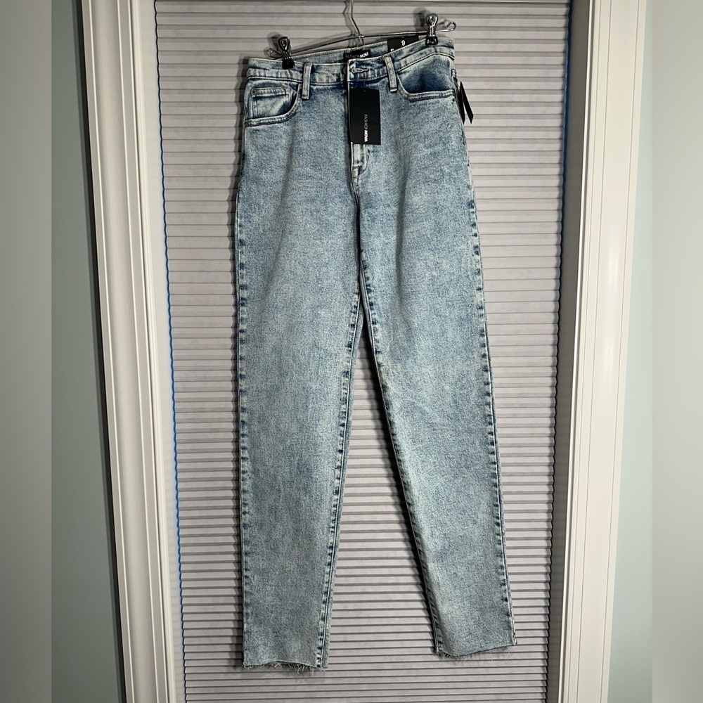 NWT acid wash jeans long
